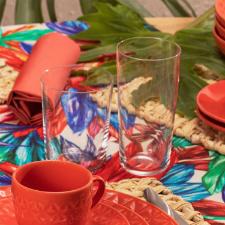 Jogo 6 Copos Cristal Oxford Ginga Long Drink 450 Ml: Resistente