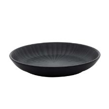 Jogo de 6 Pratos Fundos Oxford Flat nix Preto 20,5cm