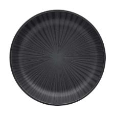 Jogo de 6 Pratos Fundos Oxford Flat nix Preto 20,5cm