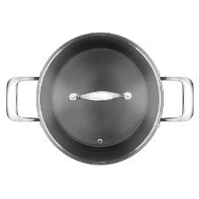 Caarola Antiaderente Oxford Gourmet Martelado Preta 24cm para Induo e Forno
