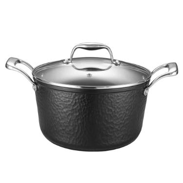 Caarola Antiaderente Oxford Gourmet Martelado Preta 28cm para Induo e Forno