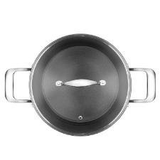 Caarola Antiaderente Oxford Gourmet Martelado Preta 28cm para Induo e Forno
