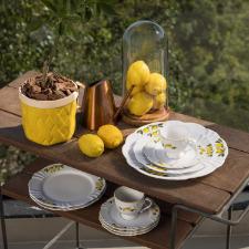 Jogo de Jantar e Ch Oxford Soleil Limoni 30 Peas Porcelana