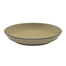 Jogo de 6 Pratos Fundos Oxford Flat Ocre 20,5cm