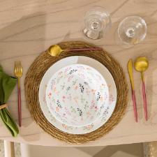 Jogo de Jantar Chá 30 Peças Cerâmica Oxford Unni Jardim Secreto: Afeto Jogo de Jantar Chá 30 Peças Cerâmica Oxford Unni Jardim Secreto: Afeto