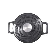Caarola de Ferro Fundido Esmaltado Oxford Aroma Cinza 18cm Para Fogo Induo