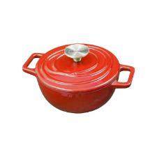 Caarola de Ferro Fundido Esmaltado Oxford Aroma Vermelha 18cm Para Fogo Induo