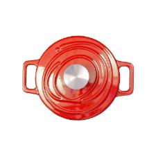 Caarola de Ferro Fundido Esmaltado Oxford Aroma Vermelha 18cm Para Fogo Induo