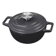 Caarola de Ferro Fundido Esmaltado Oxford Aroma Cinza 24cm Para Fogo Induo