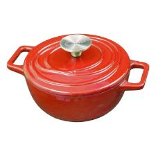 Caarola de Ferro Fundido Esmaltado Oxford Aroma Vermelha 24cm Para Fogo Induo