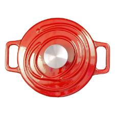 Caarola de Ferro Fundido Esmaltado Oxford Aroma Vermelha 24cm Para Fogo Induo