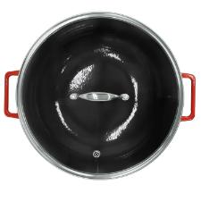 Panela Wok de Ferro Fundido Esmaltado Oxford Aroma Vermelha 35cm para Induo