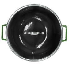 Panela Wok de Ferro Fundido Esmaltado Oxford Aroma Verde 35cm para Induo