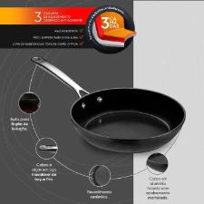 Frigideira Antiaderente Oxford Gourmet Martelado 22cm Alumnio para Induo Forno