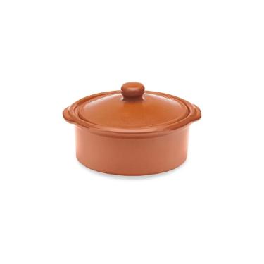 Caarola para Servir Feijoada Oxford Cermica Artesanal 23,5cm Terracota