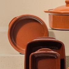 Tigela para Servir Feijoada Oxford Cermica Artesanal 19cm Terracota