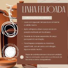 Tigela para Servir Feijoada Oxford Cermica Artesanal 19cm Terracota