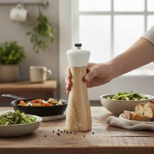 Moedor de pimenta Oxford em Madeira de Reflorestamento 19,5 Cm: Funcional