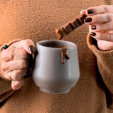 Caneca Oxford Chubby Chia 330ml de Cermica Empilhvel