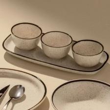 Jogo de Servir 4 Peas Cermica Oxford Domus Brisa: Litoral