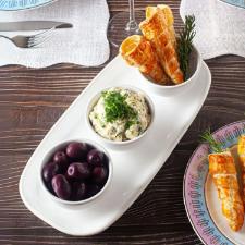 Jogo de Servir 4 Peas Cermica Oxford Domus Branco: Verstil