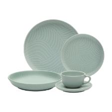 Jogo de Jantar Ch 30 Ps Cermica Oxford Flat Osis: Menta Acetinado