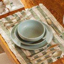 Jogo de Jantar Ch 30 Ps Cermica Oxford Flat Osis: Menta Acetinado