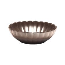 Jogo 6 Pratos Fundos Porcelana Oxford Flora Anis 20 Cm: Marrom Metalizado 1L