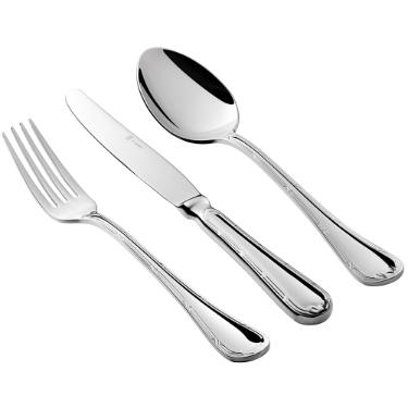 Faqueiro em ao inox Saint James Croise 130 peas: Elegncia e sofisticao para sua mesa