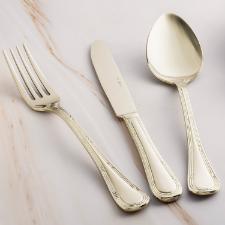 Faqueiro em ao inox Saint James Lace Champagne Gold 101 peas: Requinte e brilho para a sua mesa