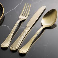 Faqueiro em ao inox Saint James Versalles Champagne Gold 101 Peas: Luxo e sofisticao para sua mesa