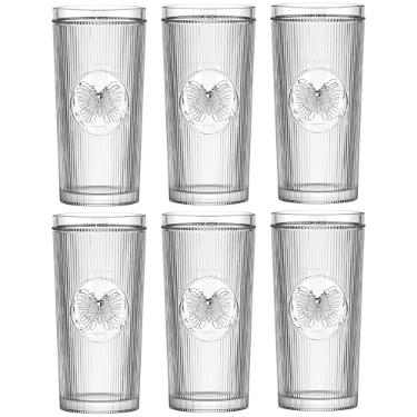 Jogo de Copos L'Hermitage Borboleta 350ml, Eleg�ncia Sustent�vel e Design em Cristal