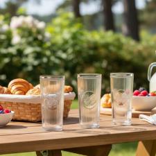 Jogo de Copos L'Hermitage Borboleta 350ml, Eleg�ncia Sustent�vel e Design em Cristal