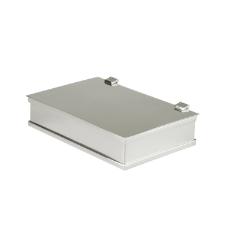 Caixa Retangular St. James 16 cm - Banho de Prata com Tampa para Joias