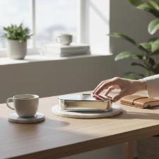 Caixa Oval Grande St. James 20,5 cm - Banho de Prata com Tampa para Joias