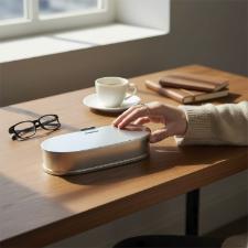 Caixa Oval Grande St. James 20,5 cm - Banho de Prata com Tampa para Joias