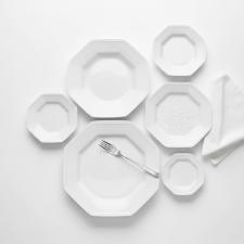 Jogo de jantar Schmidt Prisma 42 Peas porcelana, aparelho com ch e caf, 6 pessoas