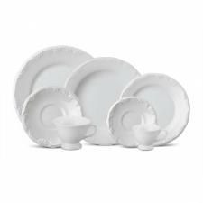 Jogo de jantar Schmidt Pomerode 42 Peas porcelana, aparelho com ch e caf, 6 pessoas