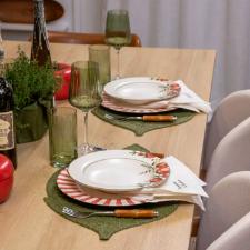 Prato Fundo Cermica Copa&Cia Aquarelle Pomodoro e Basilico 25cm Design Italiano Gourmet