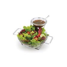 Saladeira Forma Andrea com molheira e colher: Elegncia e praticidade para servir saladas 3 Litros