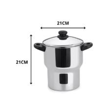 Cuscuzeira em inox Forma 3 litros