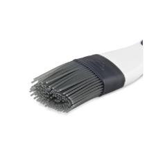 Pincel em silicone Zyliss 25cm azul e branco.