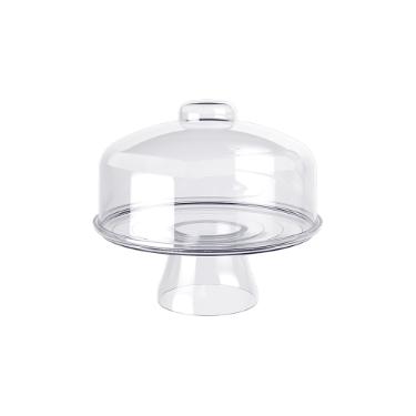 Boleira em polipropileno com cupula Coza Cake 32cm.