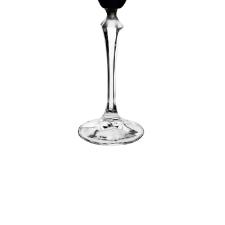 Taa lapidada em cristal para champanhe Bohemia Elizabeth 190ml preta.