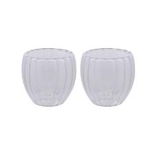 Jogo de copos para caf parede dupla em vidro borossilicato Lyor Classic 80ml 2 peas.