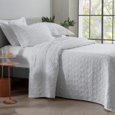 Colcha Square Kacyumara Satine 300 fios King 2,80mx2,60m Branco.