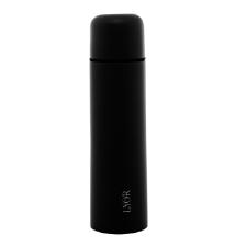 Garrafa trmica em ao inox Lyor Bullet 500ml preta.
