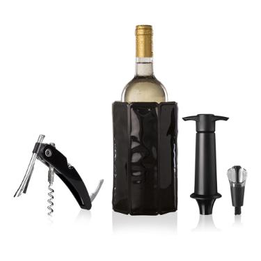 Jogo para vinho com acessrios Vacu Vin Wine Bar Pro 4 peas.