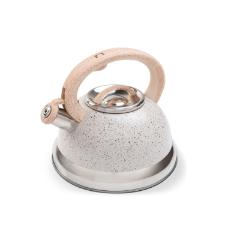 Chaleira em alumnio com apito Brinox Roma 2,7 litros vanilla