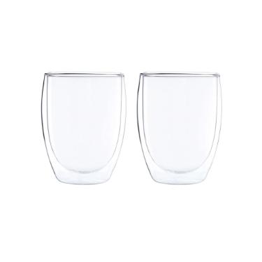 Jogo de copos parede dupla em vidro Maxwell & Williams Blend 350ml 2 peas.